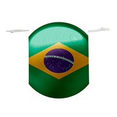 Brazil Flag Country Symbol Lightweight Drawstring Pouch (s) by Sapixe