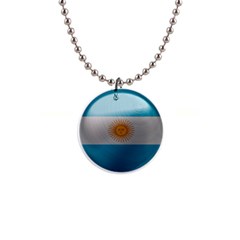 Argentina Flag Country Nation 1  Button Necklace