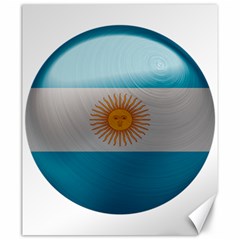 Argentina Flag Country Nation Canvas 20  X 24  by Sapixe