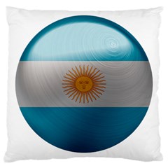 Argentina Flag Country Nation Large Cushion Case (one Side) by Sapixe