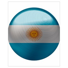 Argentina Flag Country Nation Drawstring Bag (small)