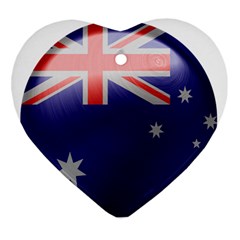 Australia Flag Country National Ornament (heart) by Sapixe