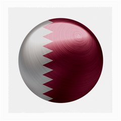 Qatar Flag Country Nation National Medium Glasses Cloth (2 Sides) by Sapixe