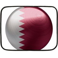 Qatar Flag Country Nation National Double Sided Fleece Blanket (mini)  by Sapixe