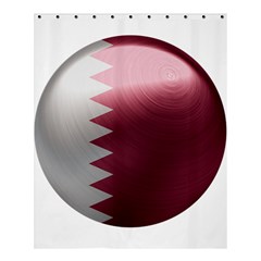 Qatar Flag Country Nation National Shower Curtain 60  X 72  (medium) 