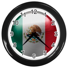 Mexico Flag Country National Wall Clock (black) by Sapixe