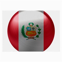 Peru Flag Country Symbol Nation Large Glasses Cloth (2 Sides) by Sapixe