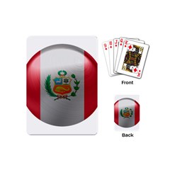 Peru Flag Country Symbol Nation Playing Cards Single Design (mini)