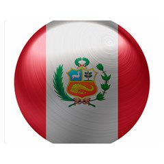 Peru Flag Country Symbol Nation Double Sided Flano Blanket (medium) 