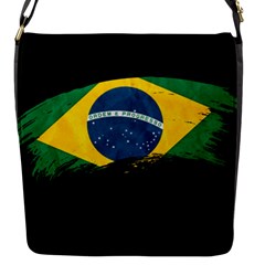 Flag Brazil Country Symbol Flap Closure Messenger Bag (s)