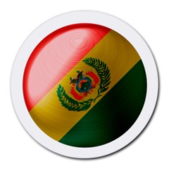 Bolivia Flag Country National Round Mousepads by Sapixe