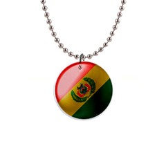 Bolivia Flag Country National 1  Button Necklace by Sapixe