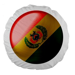Bolivia Flag Country National Large 18  Premium Flano Round Cushions
