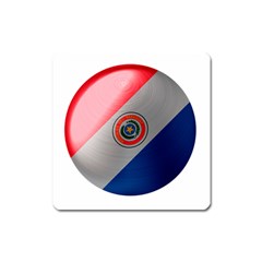 Paraguay Flag Country Nation Square Magnet by Sapixe