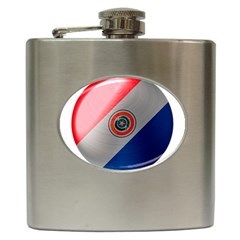 Paraguay Flag Country Nation Hip Flask (6 Oz) by Sapixe