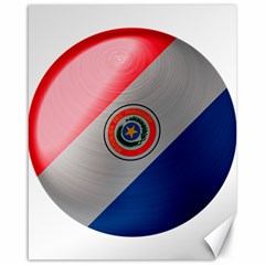 Paraguay Flag Country Nation Canvas 16  X 20 