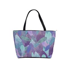 Watercolor Leaves Pattern Classic Shoulder Handbag