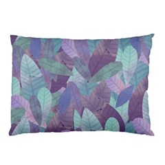 Watercolor Leaves Pattern Pillow Case (two Sides) by Valentinaart