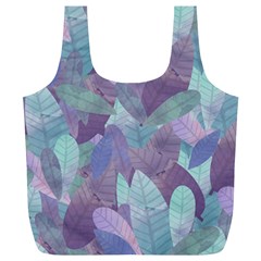 Watercolor Leaves Pattern Full Print Recycle Bag (xl) by Valentinaart