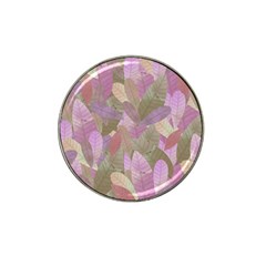 Watercolor Leaves Pattern Hat Clip Ball Marker by Valentinaart