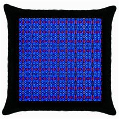 D 6 Throw Pillow Case (Black)