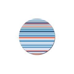 Blue And Coral Stripe 2 Golf Ball Marker (10 pack)