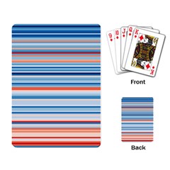 Blue And Coral Stripe 2 Playing Cards Single Design (Rectangle)