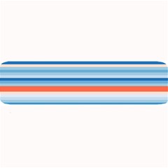 Blue And Coral Stripe 2 Large Bar Mats