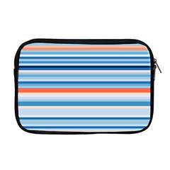 Blue And Coral Stripe 2 Apple MacBook Pro 17  Zipper Case