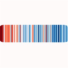 Blue And Coral Stripe 1 Large Bar Mats by dressshop