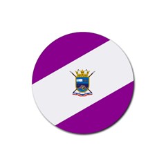 Flag Of Cabo De Hornos Rubber Coaster (round) 