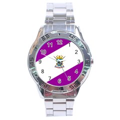 Flag Of Cabo De Hornos Stainless Steel Analogue Watch by abbeyz71