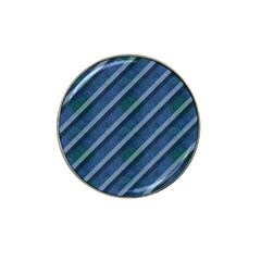 Blue Stripped Pattern Hat Clip Ball Marker (4 Pack) by designsbyamerianna