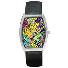Mycolorfulchevron Barrel Style Metal Watch by designsbyamerianna