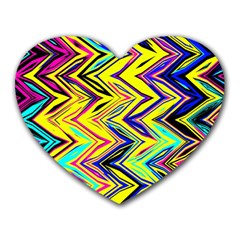 Mycolorfulchevron Heart Mousepads by designsbyamerianna