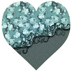 Wonderful Roses, A Touch Of Vintage Wooden Puzzle Heart