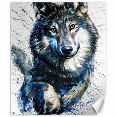 Gray Wolf - Forest King Canvas 20  X 24  by kot737