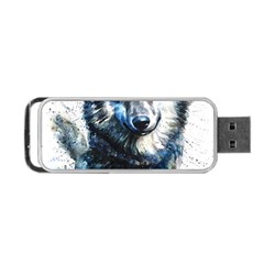 Gray Wolf - Forest King Portable Usb Flash (one Side) by kot737