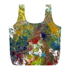 Original Abstract Art Full Print Recycle Bag (l) by scharamo