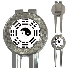 Bagua Yin Yang Yang Yin Chinese 3-in-1 Golf Divots by Pakrebo