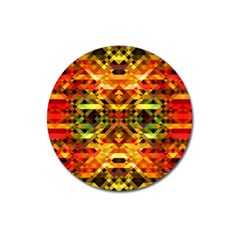 Mosaic Structure Grain Mode Magnet 3  (round) by Pakrebo