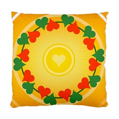 Mandala Floral Round Circles Standard Cushion Case (One Side)