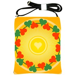 Mandala Floral Round Circles Shoulder Sling Bag