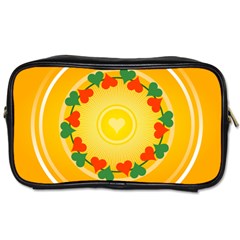 Mandala Floral Round Circles Toiletries Bag (Two Sides)