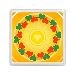 Mandala Floral Round Circles Memory Card Reader (Square)