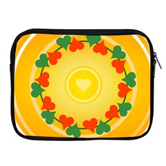 Mandala Floral Round Circles Apple iPad 2/3/4 Zipper Cases