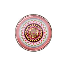 Mandala Zentangle Floral Round Hat Clip Ball Marker (4 Pack)