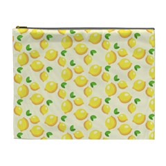 Fruits Template Lemons Yellow Cosmetic Bag (xl) by Pakrebo