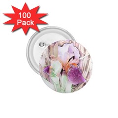 Iris Digital Painting Flower Pastel 1.75  Buttons (100 pack) 