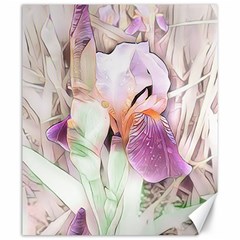 Iris Digital Painting Flower Pastel Canvas 20  X 24  by Pakrebo